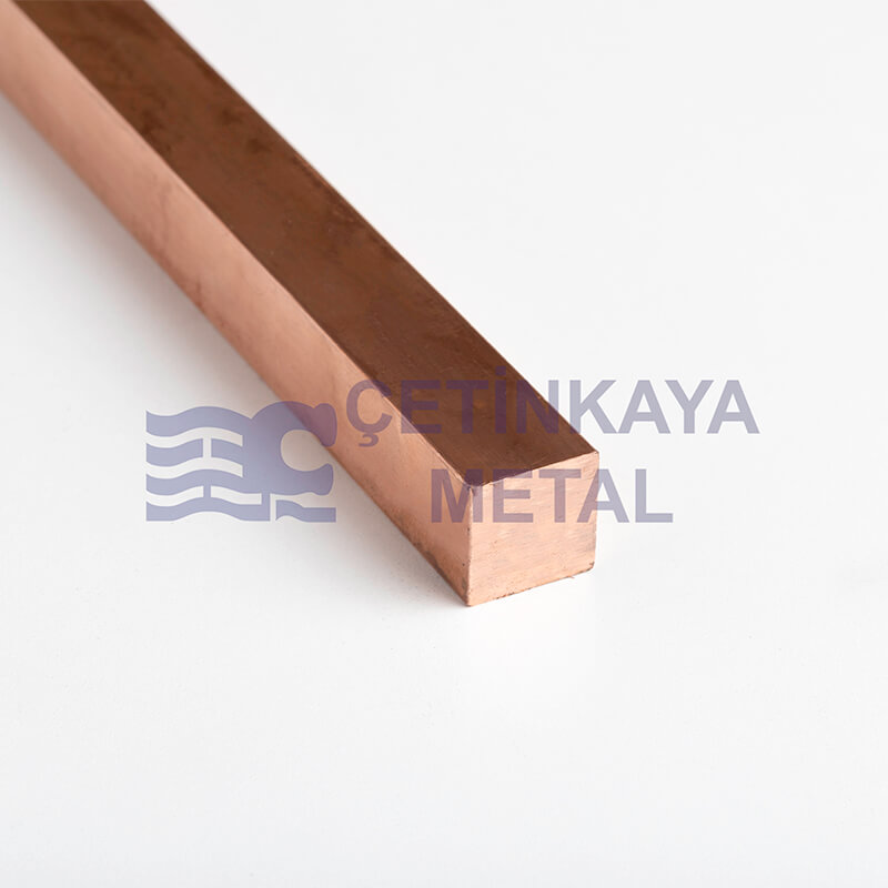 Bakır Kare Çubuk